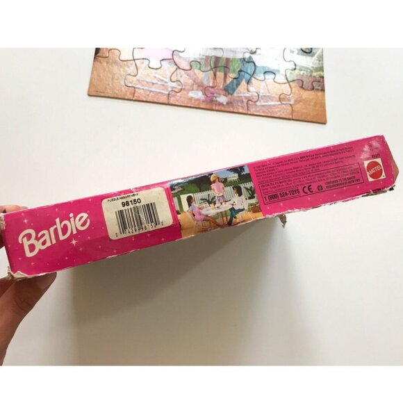 1990s Barbie Puzzle COMPLETE Jigsaw Kids Game 24 Pieces - Picture 2 of 4